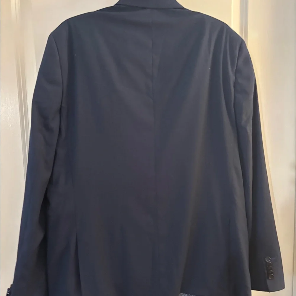 Men's Soul of London Classic Navy Blazer - Modern Single-Breasted Jacket 48R NWT